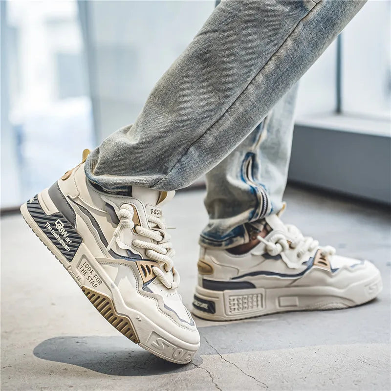Heren streetstyle-sneakers, lichtgewicht