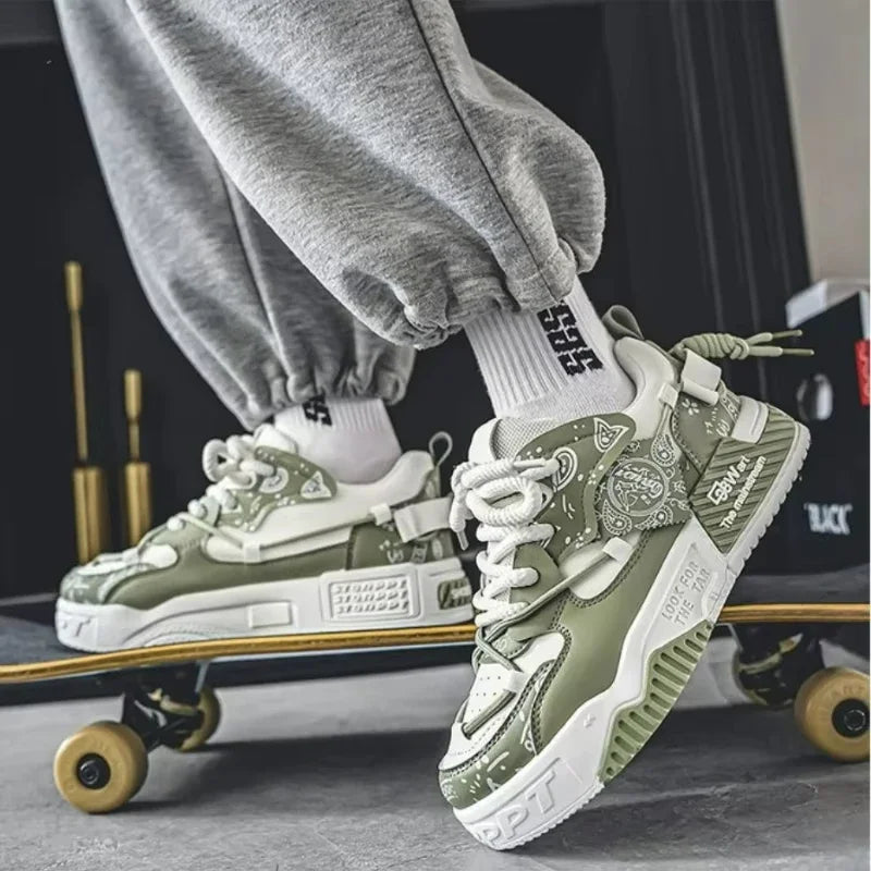Heren plateausneakers, gevulkaniseerd