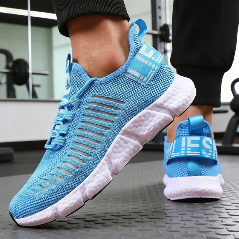 Heren hardloopsneakers, ademend