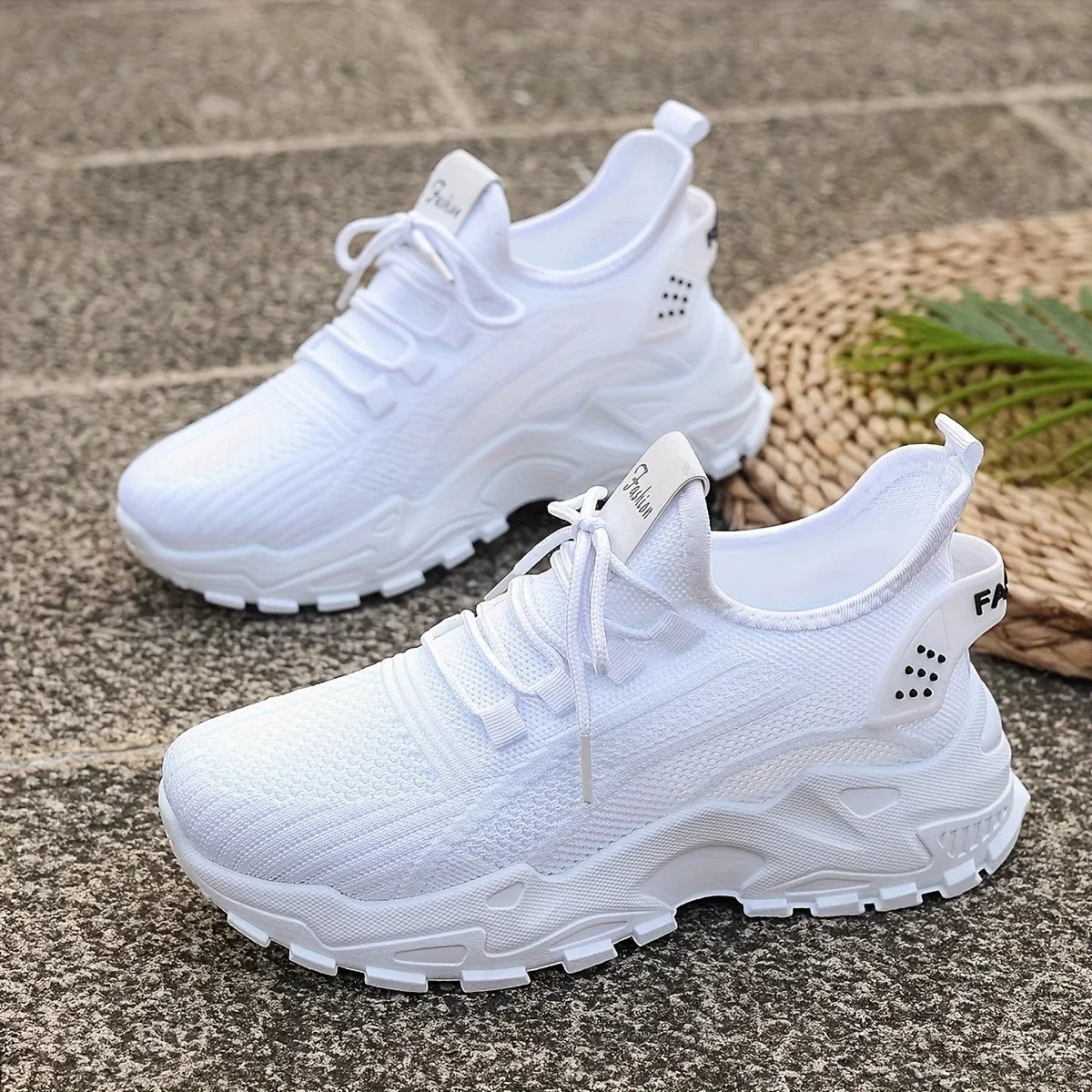 Dames gebreide wandelsneakers