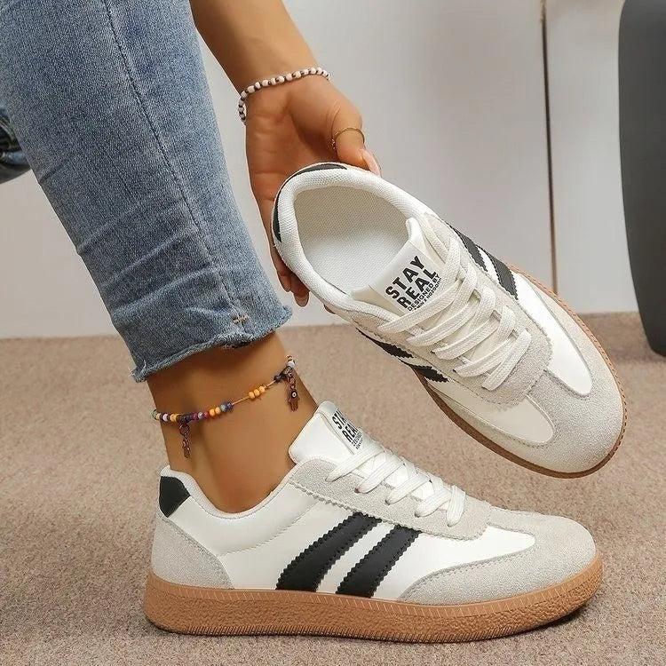 Dames instapsneakers met patchwork