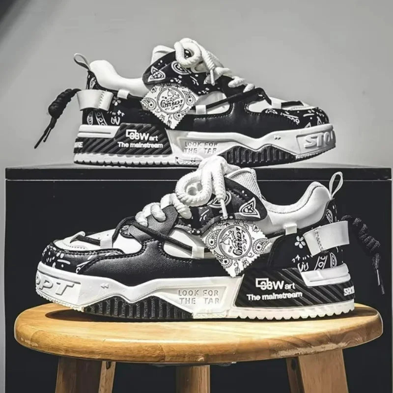 Heren plateausneakers, gevulkaniseerd