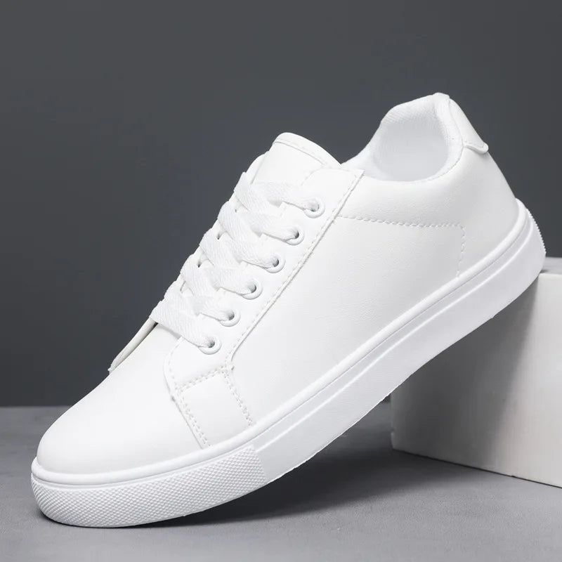 Heren skatesneakers van leer