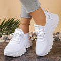 Dames gebreide plateausneakers