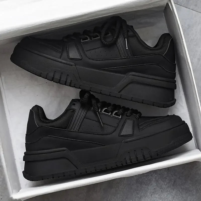Heren hardloopsneakers op plateauzool — pu