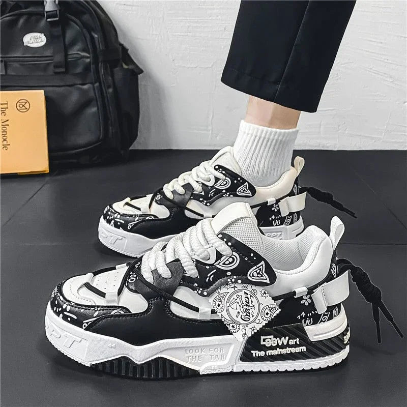 Heren plateausneakers, gevulkaniseerd