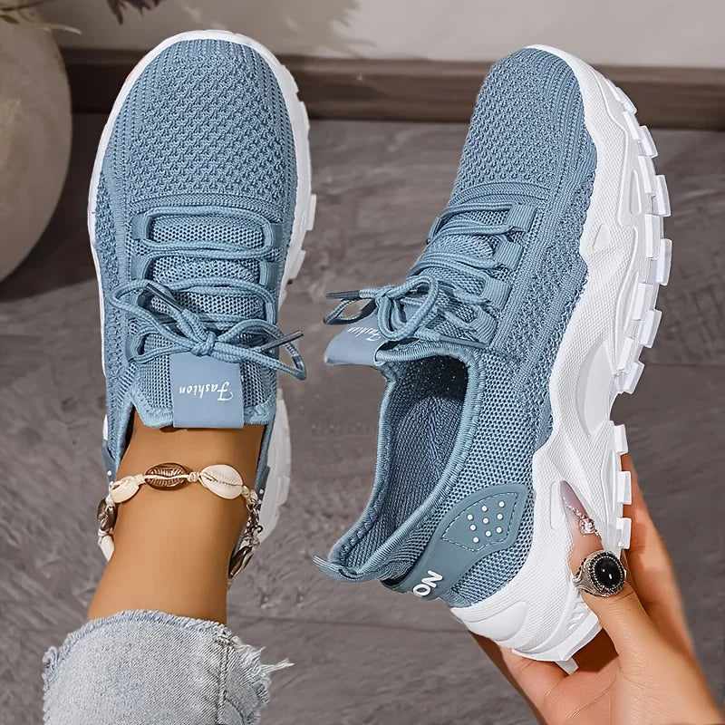Dames gebreide wandelsneakers