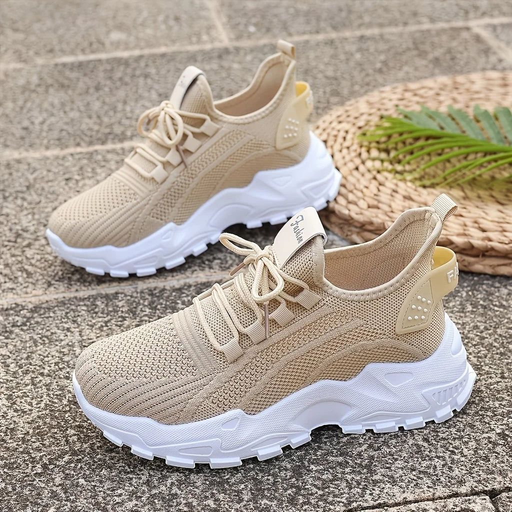 Dames gebreide wandelsneakers