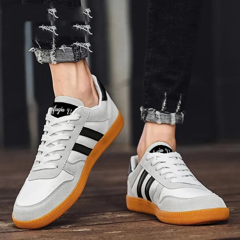 Heren boardsneakers met dikke zool