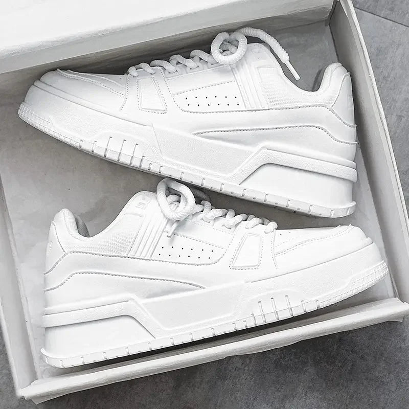 Heren hardloopsneakers op plateauzool — polyester