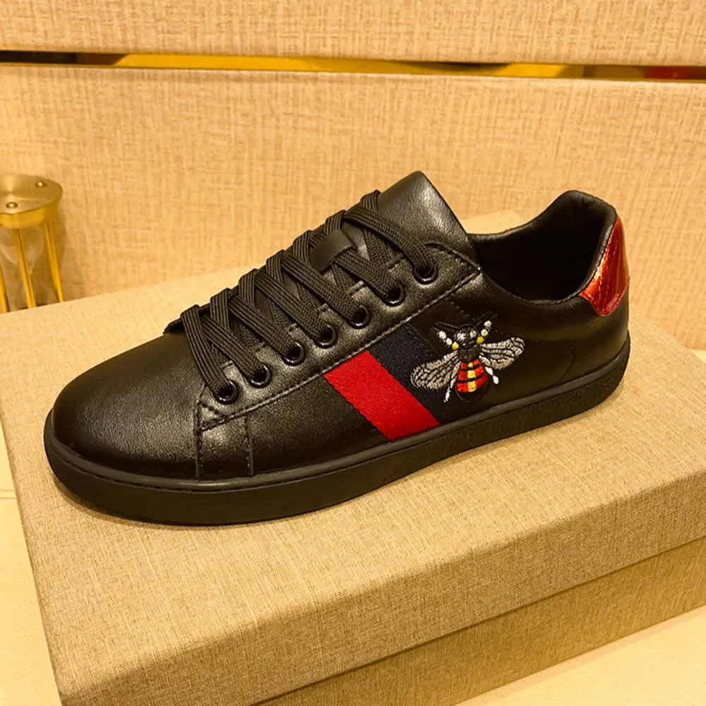 Heren skatesneakers met borduurdetails