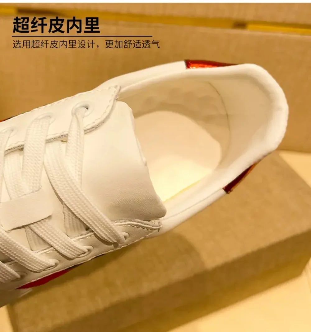 Heren skatesneakers met borduurdetails