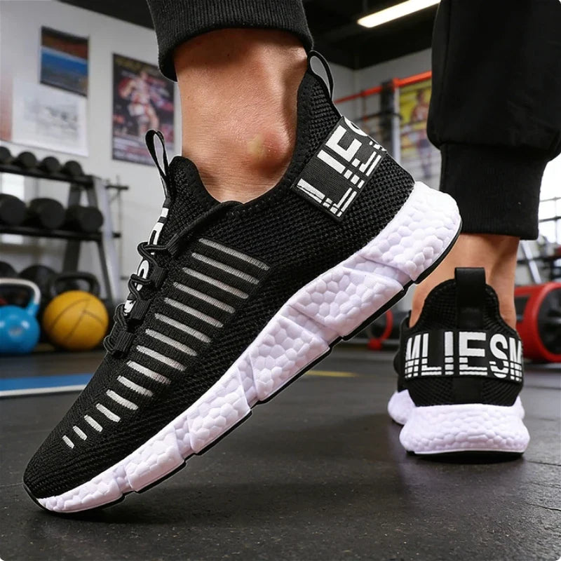 Heren hardloopsneakers, ademend