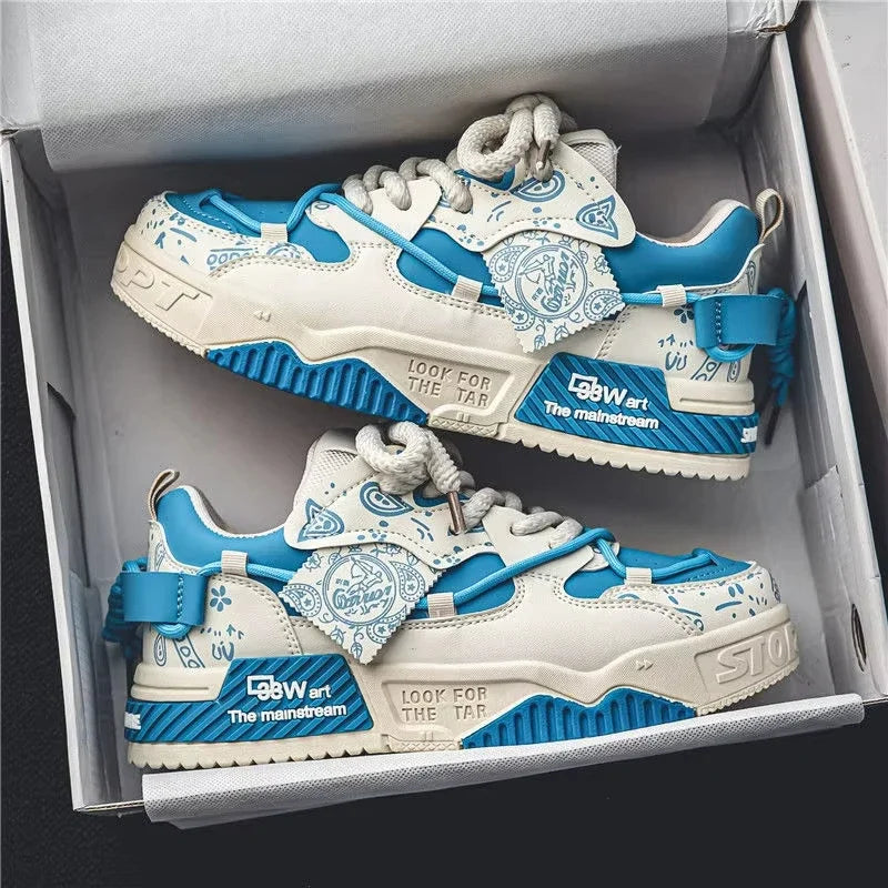 Heren plateausneakers, gevulkaniseerd