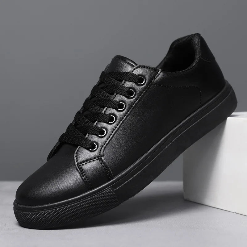 Heren skatesneakers van leer