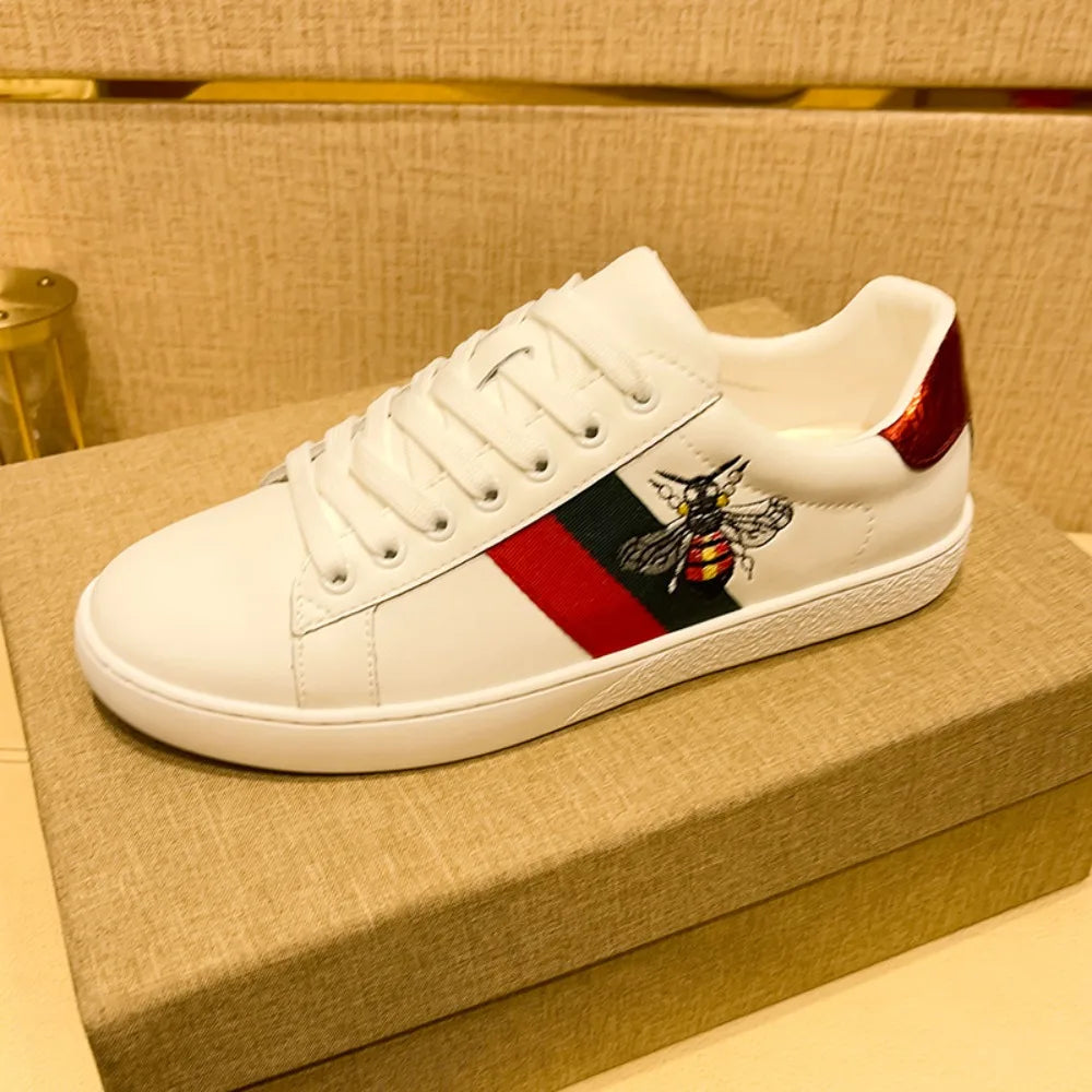 Heren skatesneakers met borduurdetails
