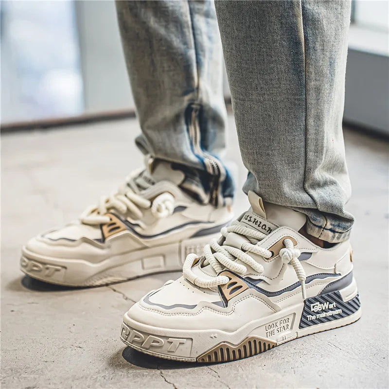 Heren streetstyle-sneakers, lichtgewicht
