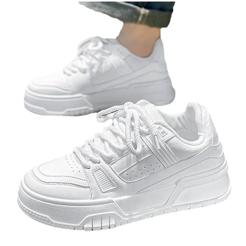 Heren hardloopsneakers op plateauzool — pu