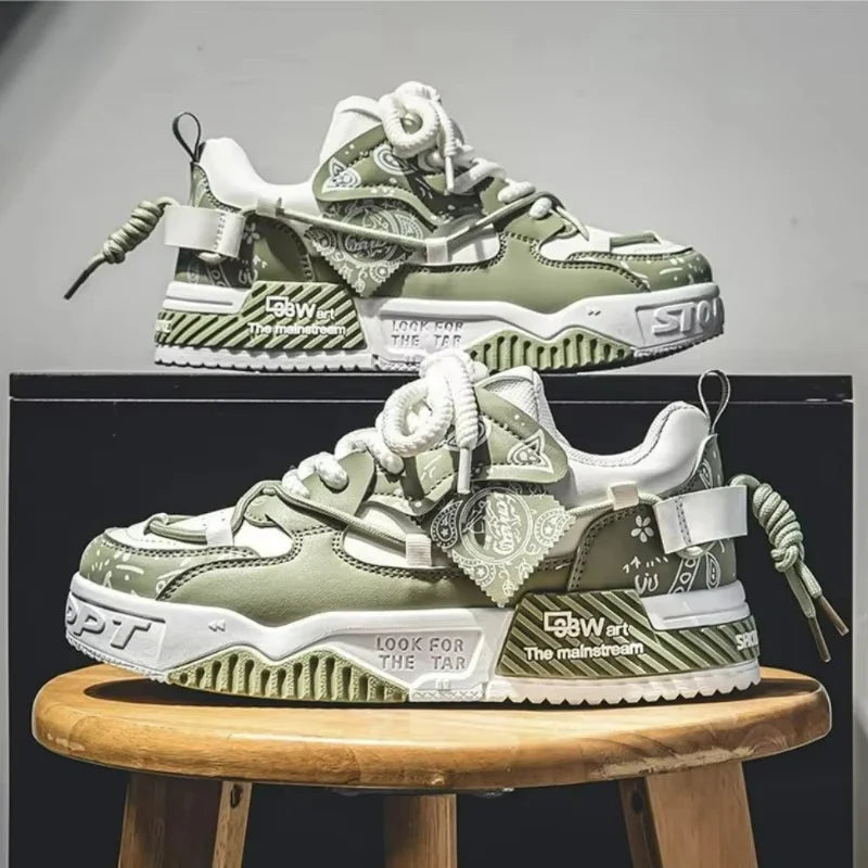 Heren plateausneakers, gevulkaniseerd