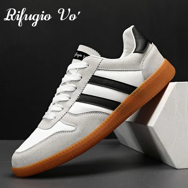 Heren boardsneakers met dikke zool