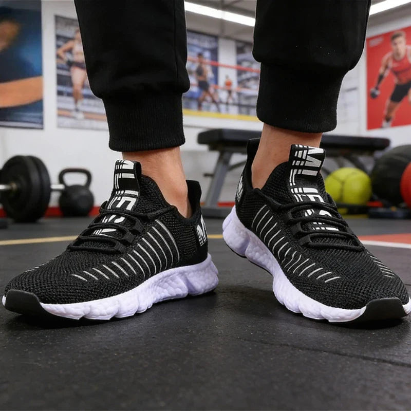 Heren hardloopsneakers, ademend