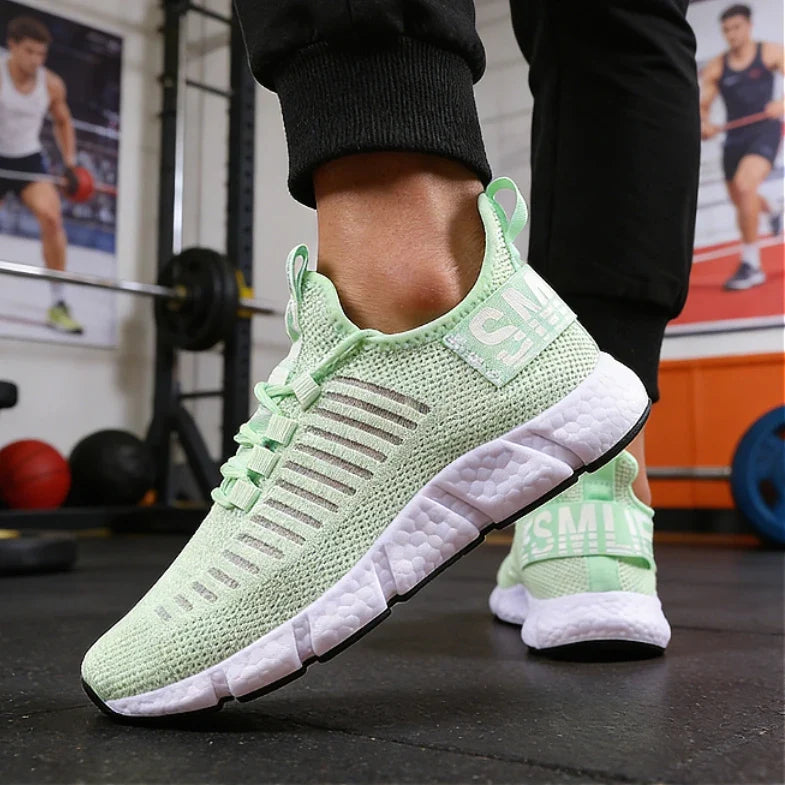 Heren hardloopsneakers, ademend