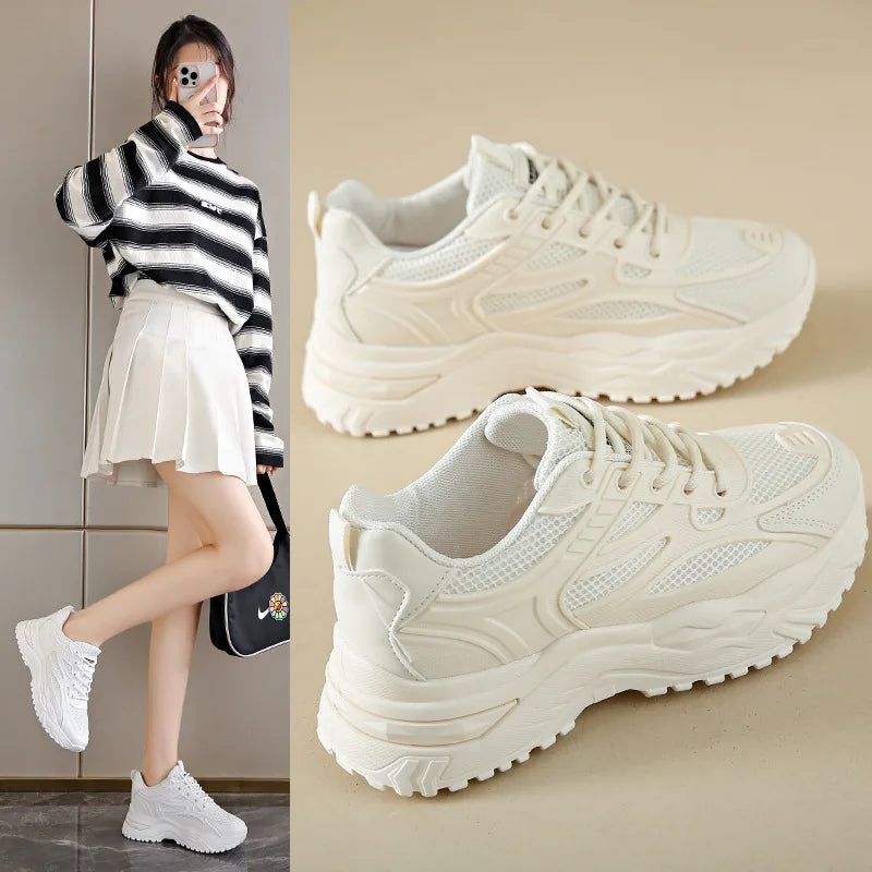 Dames chunky plateausneakers