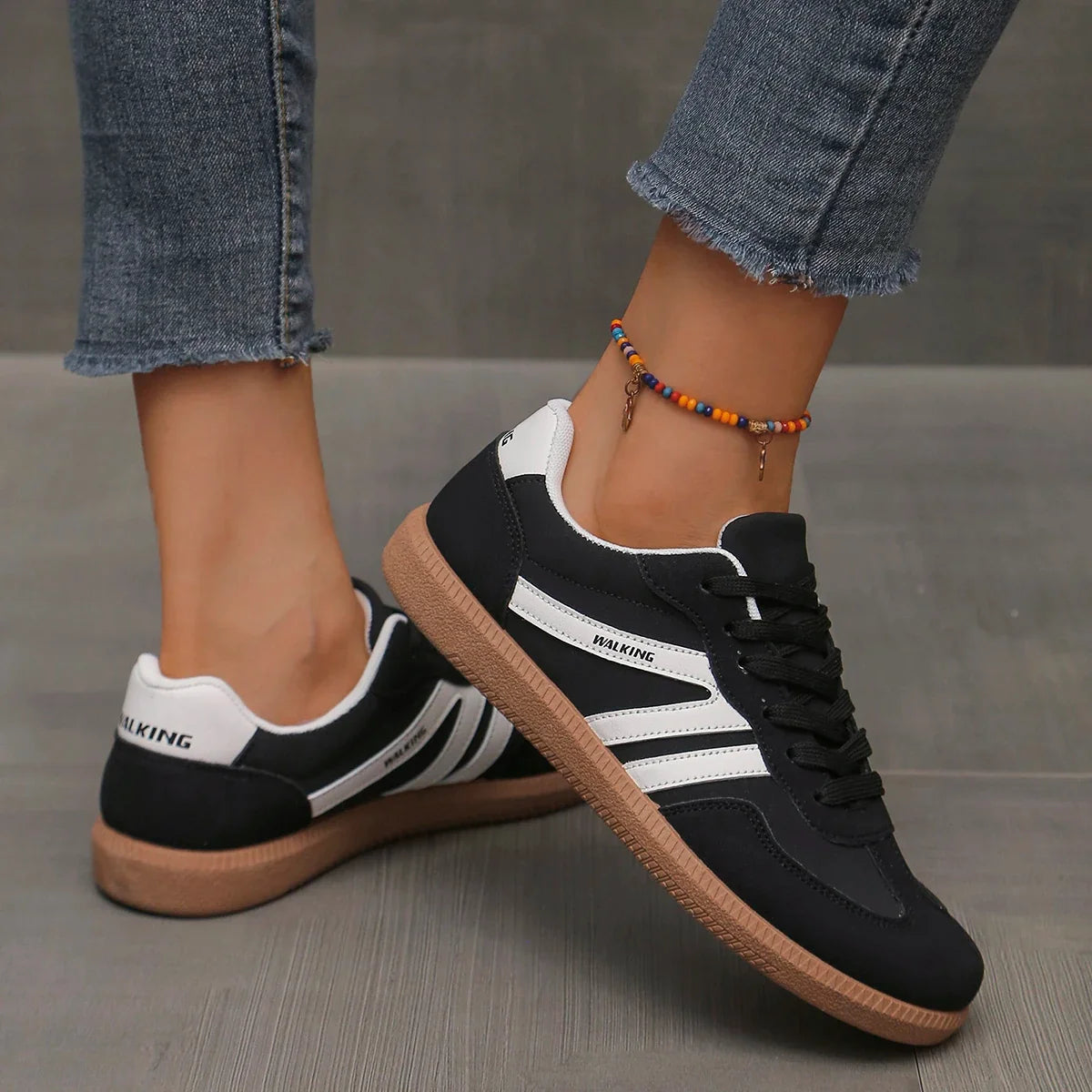 Dames loafers, instapmodel — runder-suède