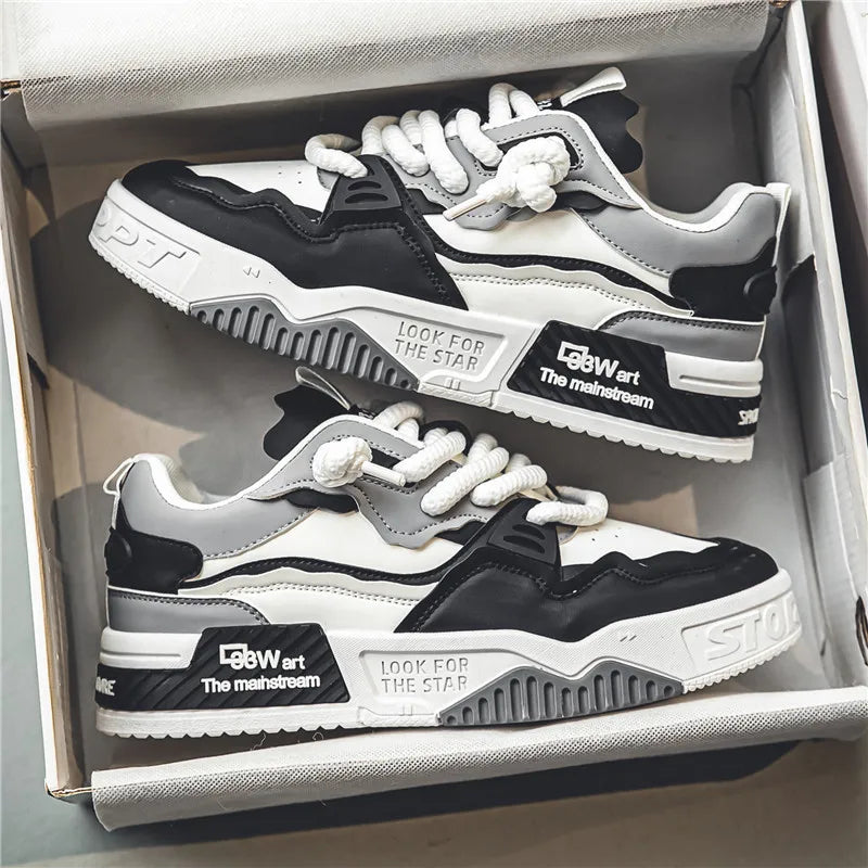 Heren streetstyle-sneakers, lichtgewicht