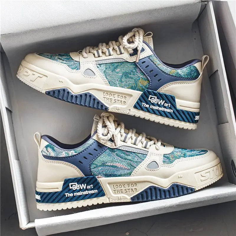 Heren plateausneakers, casual