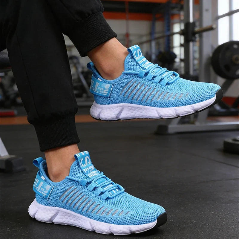 Heren hardloopsneakers, ademend