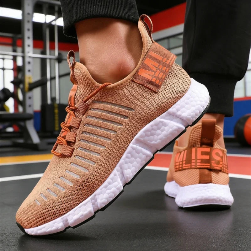 Heren hardloopsneakers, ademend
