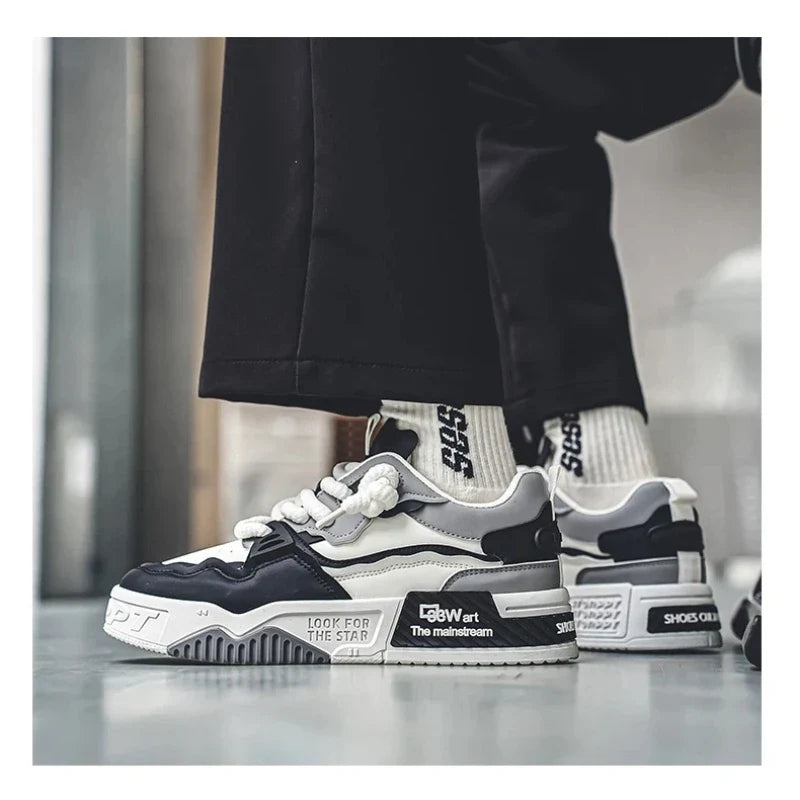 Heren streetstyle-sneakers, lichtgewicht
