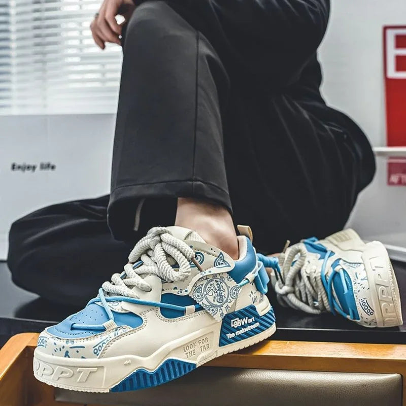 Heren plateausneakers, gevulkaniseerd