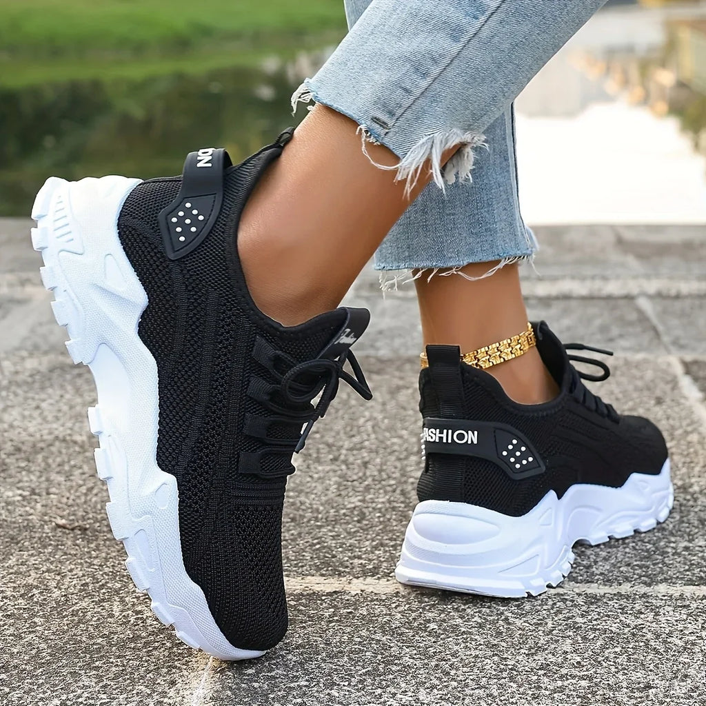 Dames gebreide wandelsneakers