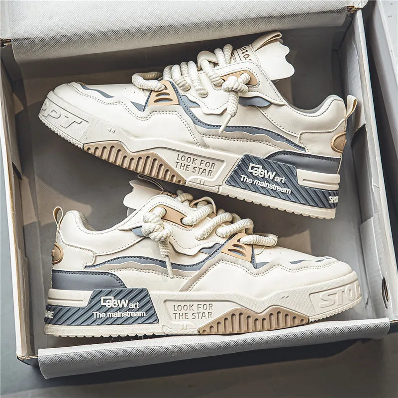 Heren streetstyle-sneakers, lichtgewicht