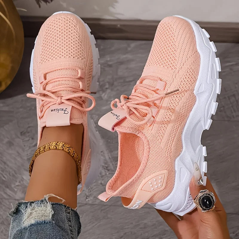 Dames gebreide wandelsneakers