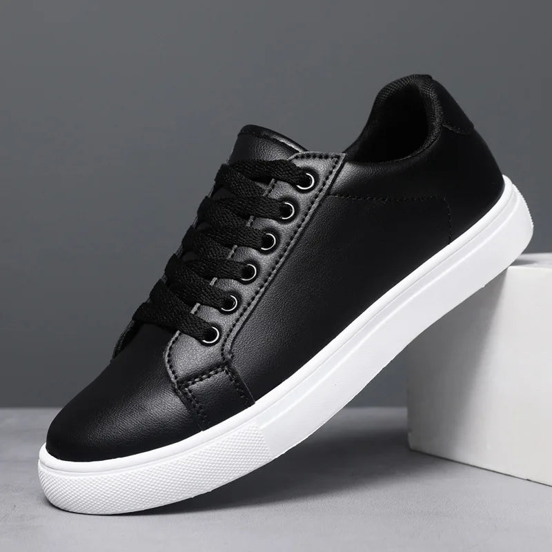 Heren skatesneakers van leer