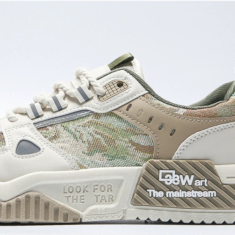 Heren plateausneakers, casual