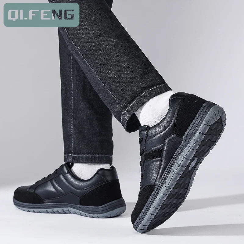 Heren wandelsneakers, klassieke pasvorm